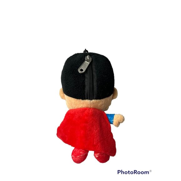 Vintage Hallmark Itty Bitty Batman & Superman Plush Zippered Coin Pouch Set of 2 - Picture 4 of 9